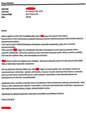 Tekaistu lausunto