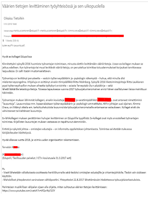 Oikaisu-email